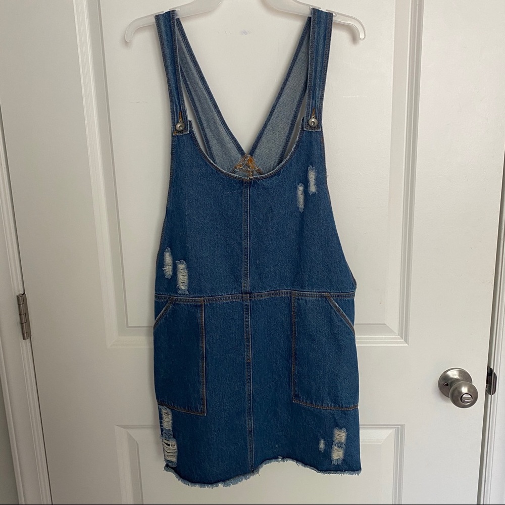 Cute denim overall dress (M/L)